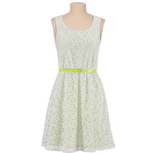 Maurice’s White Lace Neon Dress